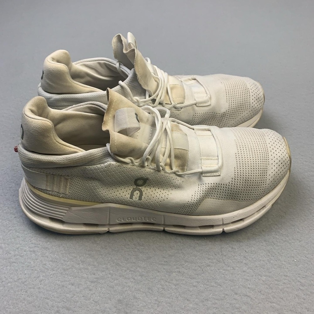 On Cloud Shoes Womens Size 9.5 White CloudTec Mesh Running Sneakers 26.38225